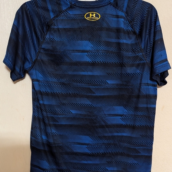 Under Armour Heatgear Boys' Big Logo 2PCS Tees Lot Size YXL Used Excellent - Picture 3 of 6